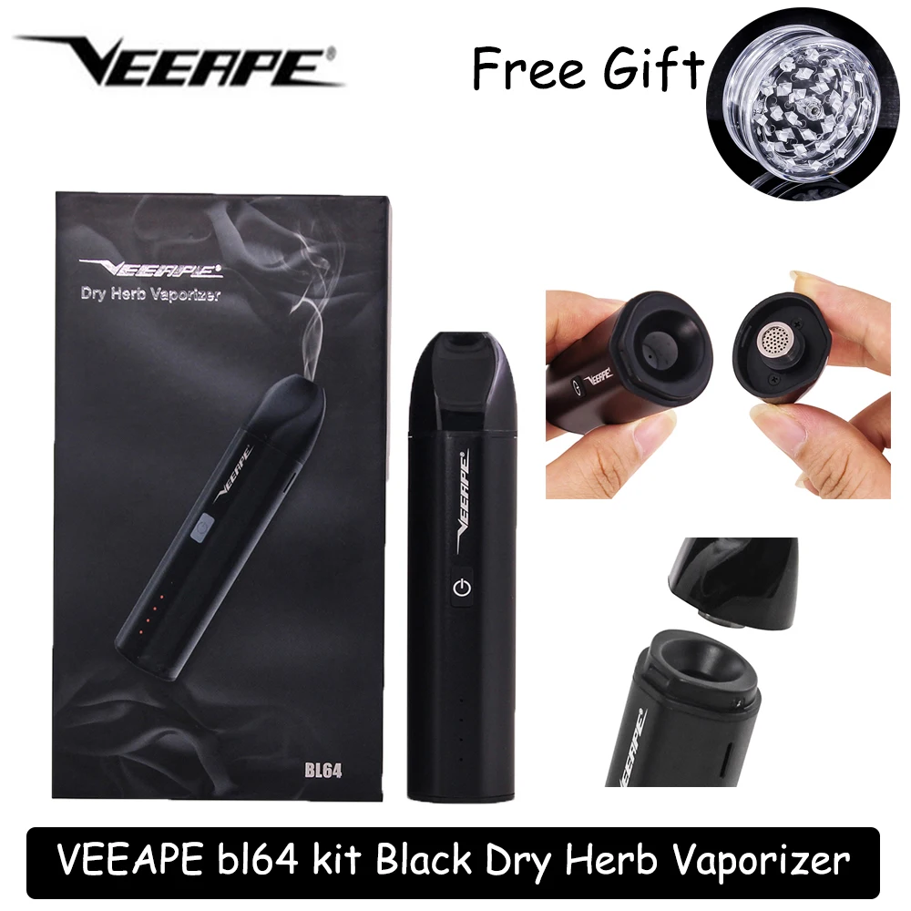 Veeape bl64 испаритель для сухих трав Vape Kit 1600 мА/ч Набор ручек травяной масло