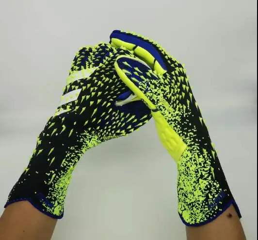 

2021 new latex goalkeeper gloves, no finger guards, thickened football goalkeeper gloves, professional football goalkeeper glove