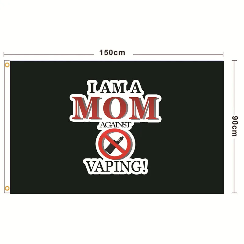 

3x5FT I Am A Mom Against Vaping Flag Home Garden Flag