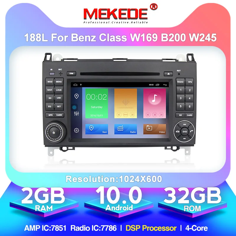 MEKEDE четырехъядерный Android 10 0 автомобильный Радио стерео плеер для Benz Viano Vito B200 Sprinter