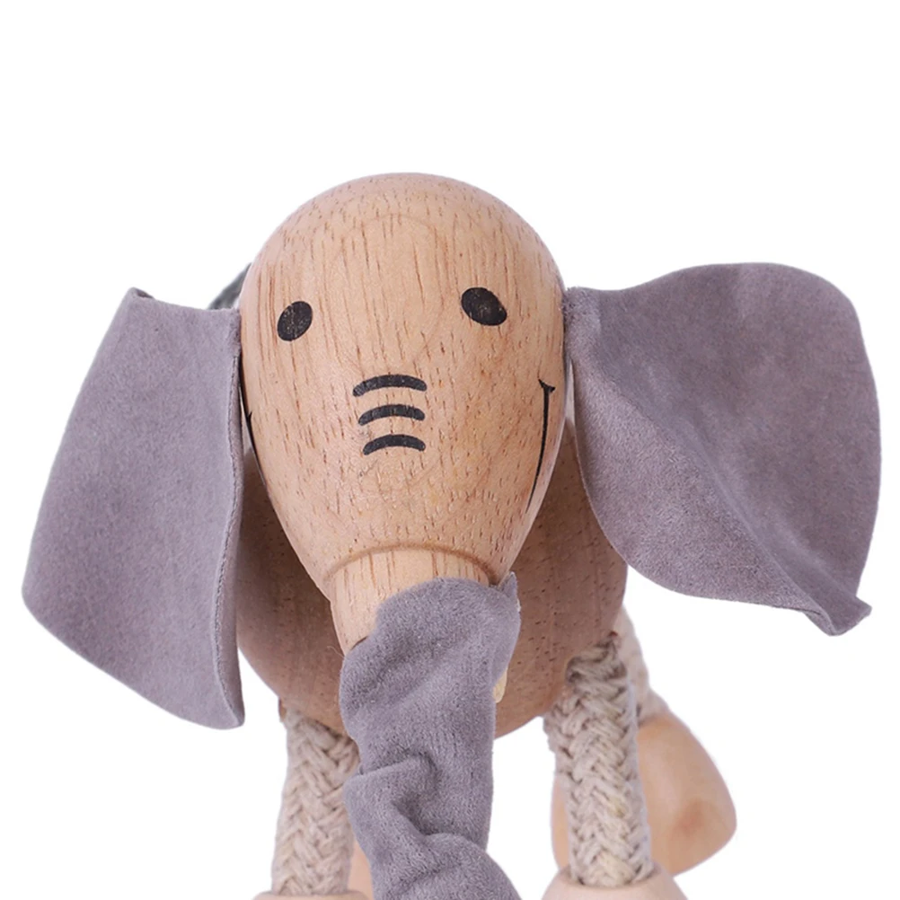 3D Деревянный милый слон строительные блоки декоративная кукла имитация