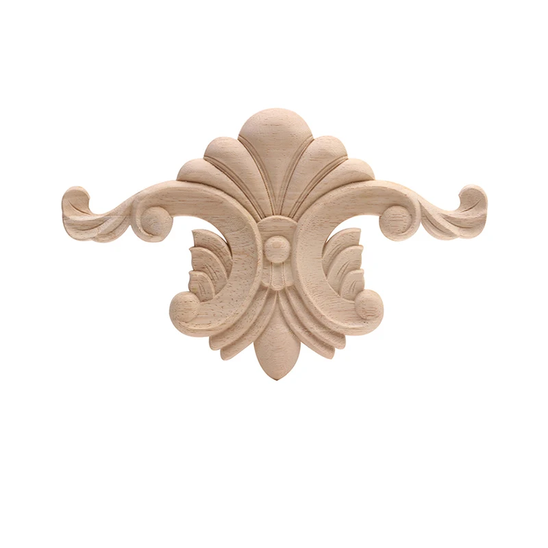 Европейская аппликация для резьбы по дереву, дверь, цветок, резная деревянная наклейка, декоративные уголки, цветы на заказ, оптовая продажа...