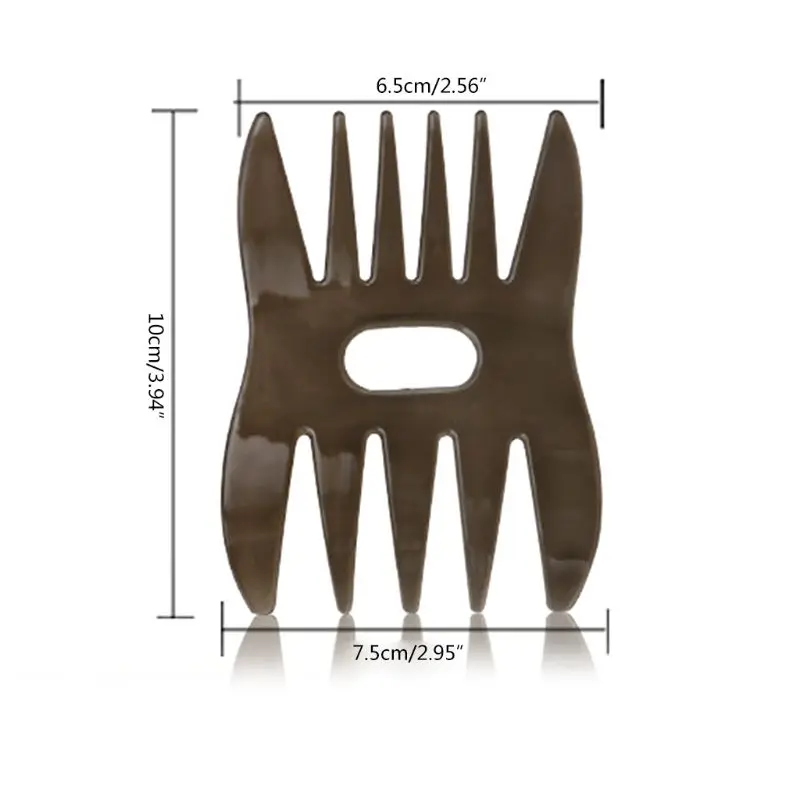 Модные Ретро Мужские масляная голова гребень мужской стиль текстура широкий зуб