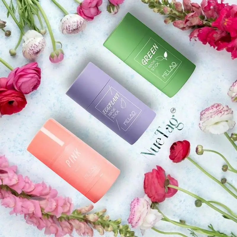 

Pink Green Tea Cleansing Mask Stick Oil Control Skin Face Care Masks Blackhead Moisturizing Acne Exfoliating clear Sm O3X6