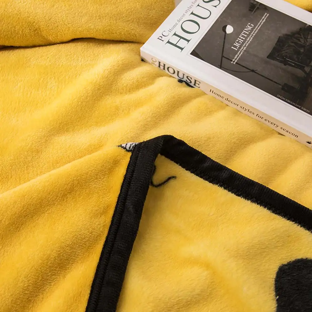 Яркое тонкое одеяло с рисунком из мультфильма теплый лист|Одеяла| |