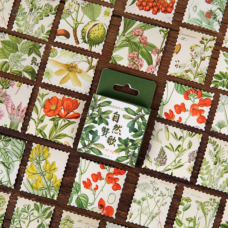 Стикеры XINAHER 46 штук в штучной упаковке стикеры с натуральными цветами и
