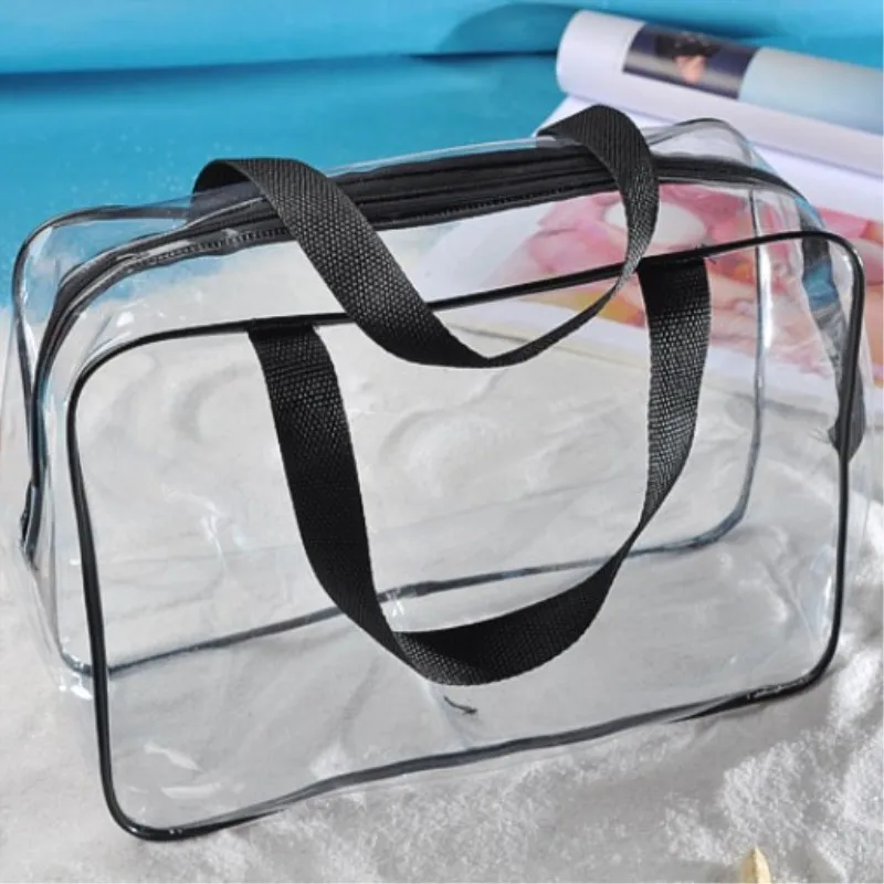 Прозрачная косметичка из ПВХ для мужчин и женщин дорожная на молнии органайзер