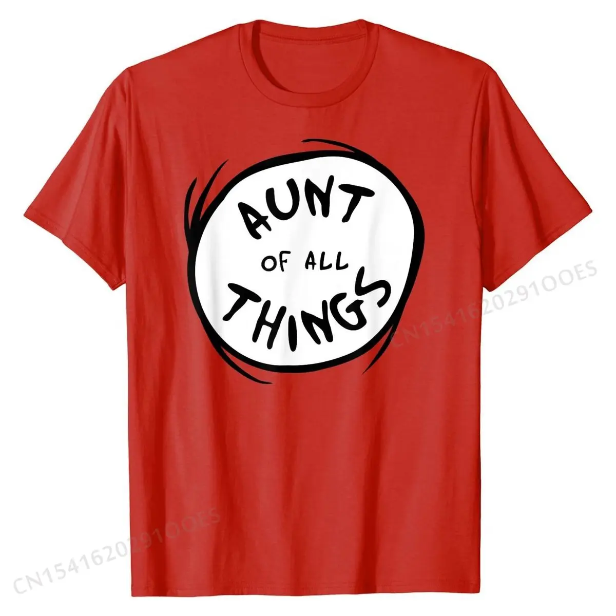 Aunt of all Things Emblem RED T-shirt Rife Men Top T-shirts Casual T Shirt Cotton Design