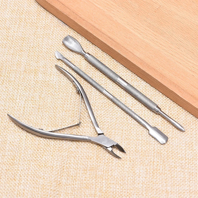 

1Pc/2PCS/3pcs Nail Cuticle Scissors Pusher Remover Cutter Stainless Steel Cuticle Nipper Clipper Manicure Nail Art Tool