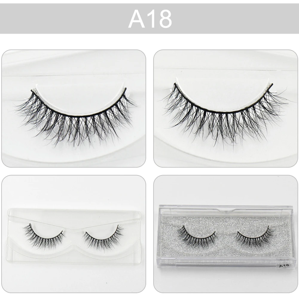 Ресницы AMAOLASH 3D норковые ресницы долговечные натуральные блестящая упаковка 1