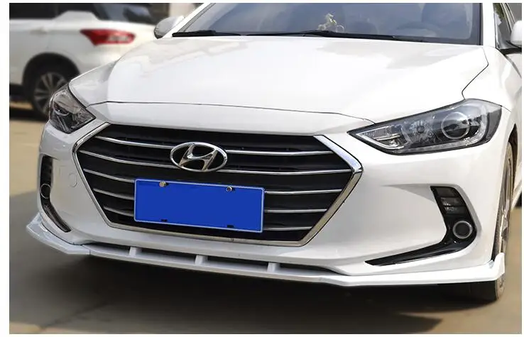 For Hyundai Elantra ABS Rear Bumper Diffuser Protector 2016-2017 Body kit bumper rear Front shovel lip spoiler | Автомобили и