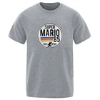 Мужская однотонная одежда из 100% хлопка, крутая летняя одежда с коротким рукавом, популярная мужская футболка с мультяшным сантехники, новинка 2020