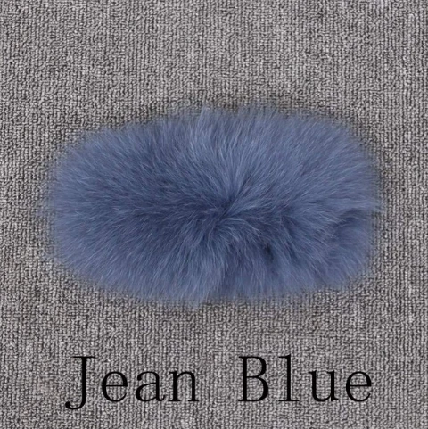 jean blue QIUCHEN PJ8001 Женское пальто Полный Пелт натуральный Лисий мех жилет модный жилет из натуральной кожи жилет сплошной - Цвет: jean blue