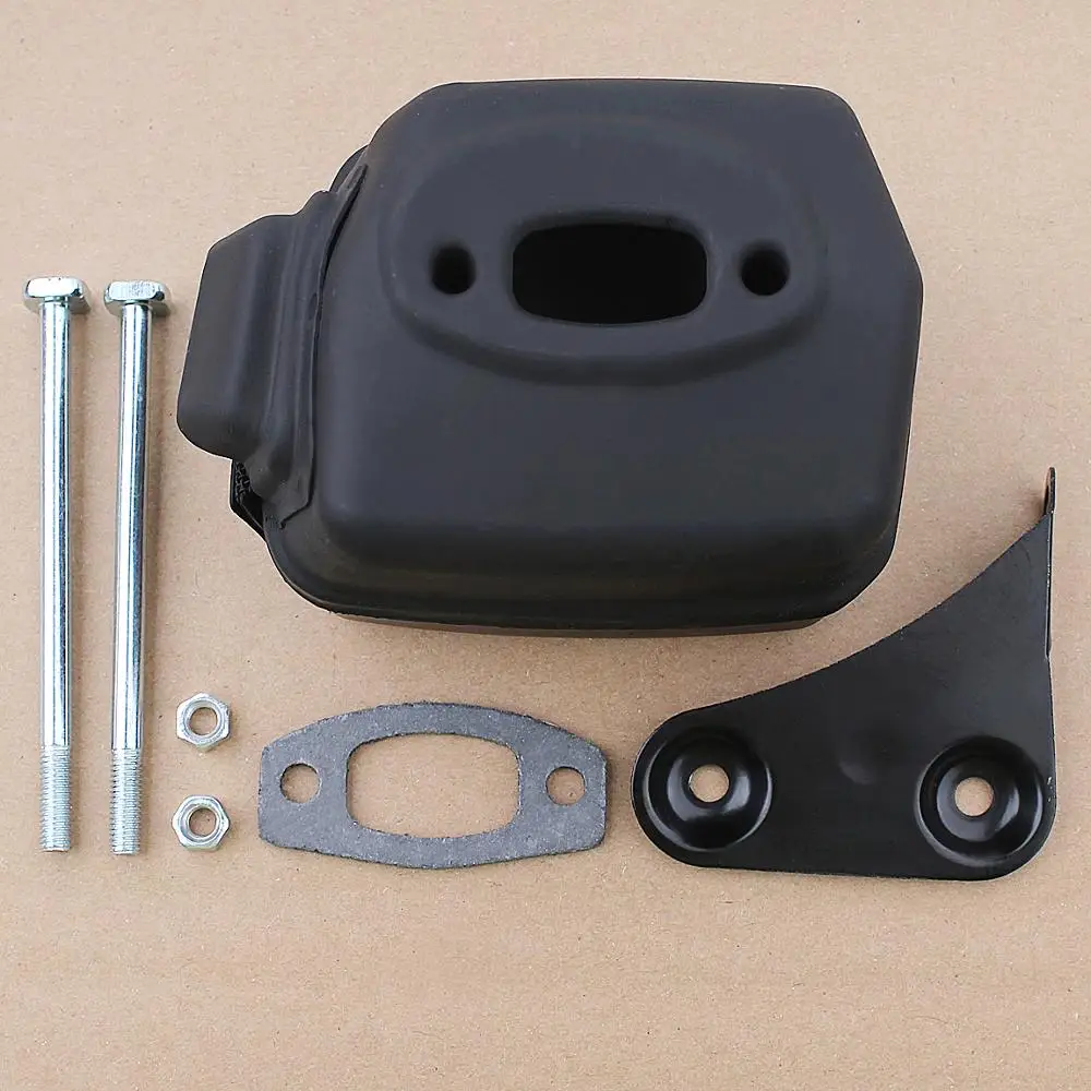 Набор крепежных болтов, гаек, прокладок и кронштейнов выхлопной системы для бензопилы Husqvarna 50 51 55 Rancher (501766605, 503218202, 537127901).