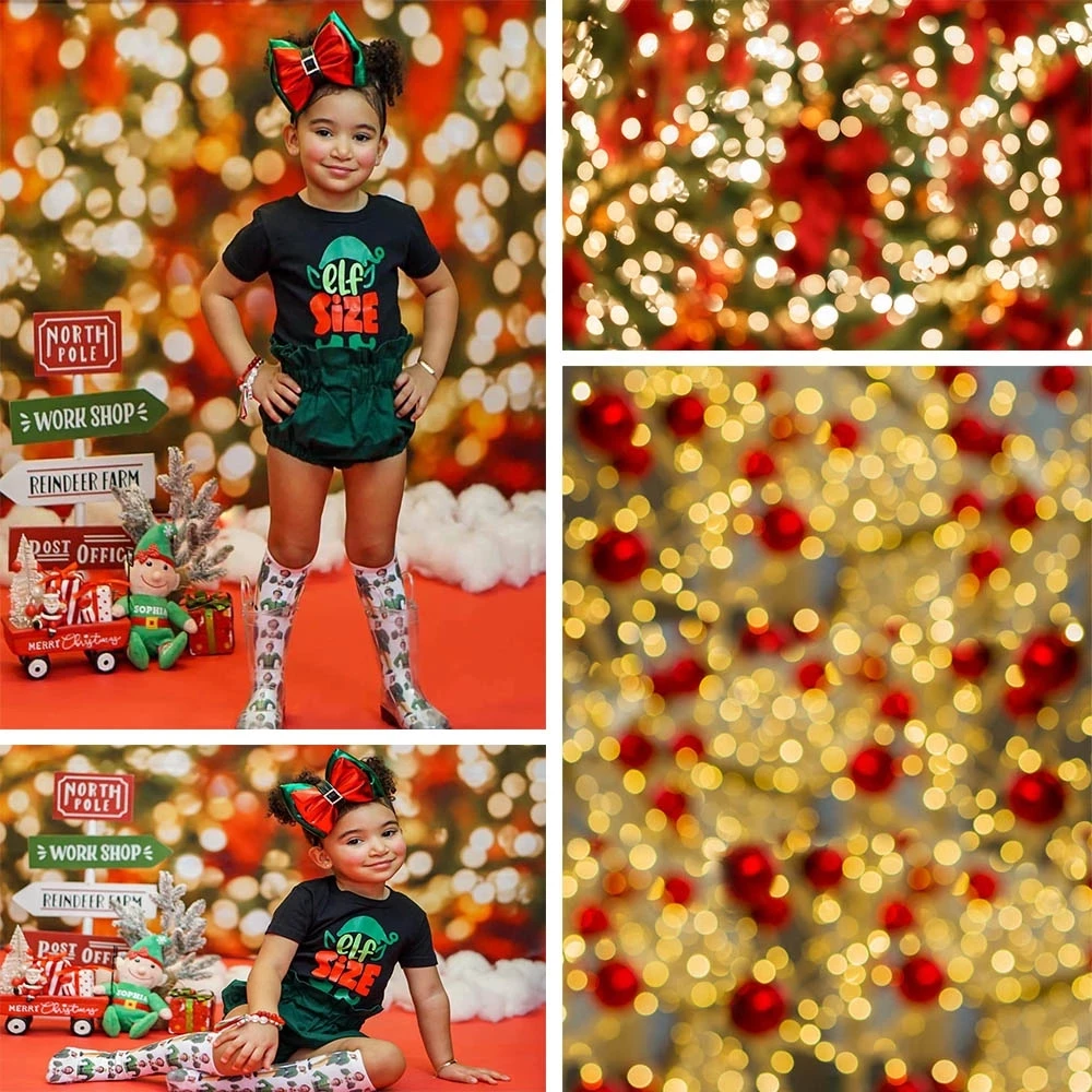 

Christmas Photography Backdrop Bokeh Glitter Newborn Portrait Photo Background Baby Shower Birthday Cake Smash Party Decoration