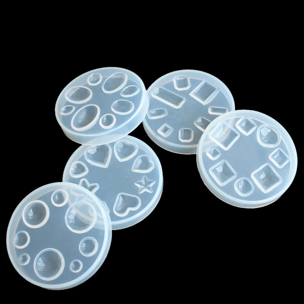 Hot Sale DIY Silicone Round Cup Pad Water Mat Holder Epoxy Resin Crafts Transparent Geometry Shape Clay Mould |