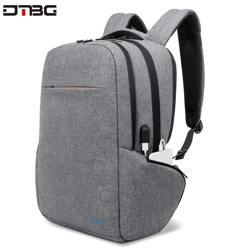 DTBG модный рюкзак 17 3 дюйма черные серые рюкзаки умная сумка с usb портом для зарядки
