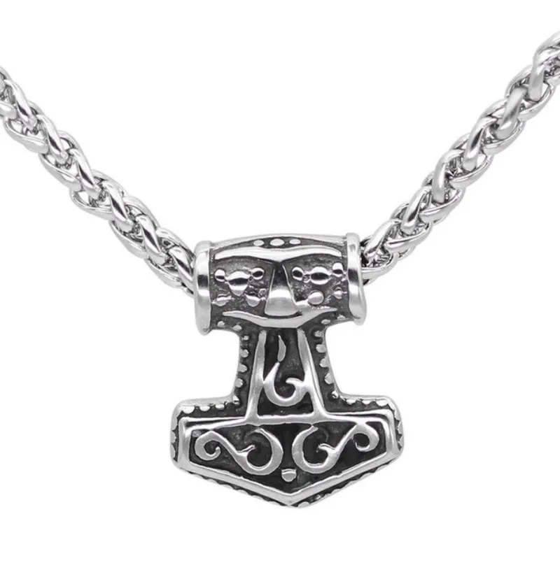 Ожерелье с подвеской в виде молота Тора стиле ретро | Украшения и аксессуары