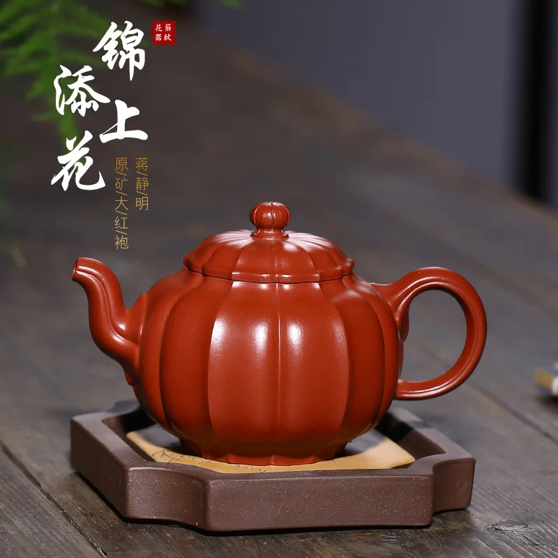 

★muscle sac pot of icing on the cake the teapot Jiang Jingming manual muscle grain pot all hand authentic tea sets