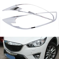 2pcs front head light lamp shade large lampshade frame auto styling accessories for mazda cx 5 2013 2016
