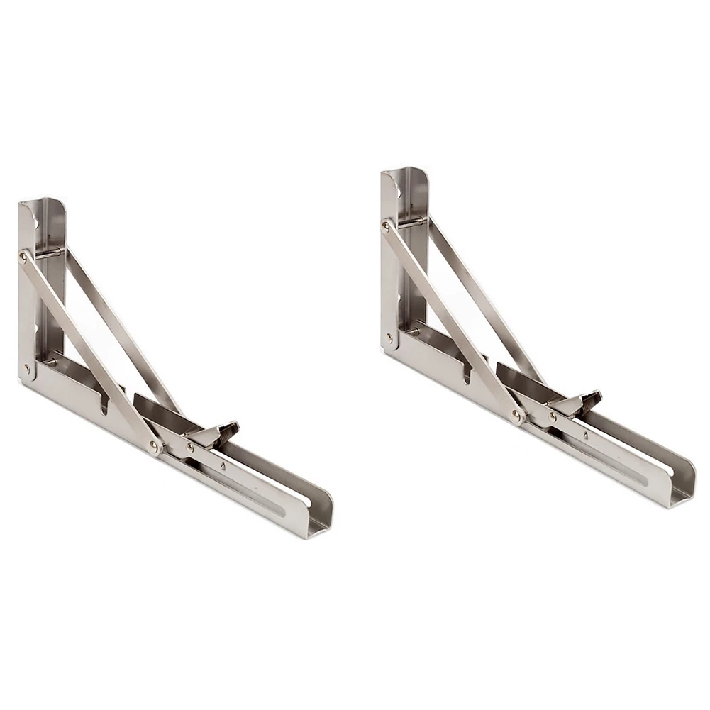 

Настенный Складной Стол Из Нержавеющей Стали, подвижные угловые кронштейны для полки, прочные складные кронштейны для полки