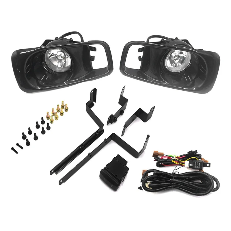 Подходит для 1999-2000 Honda Civic EK JDM белые линзы Противотуманные фары W Switch RH &amp LH |