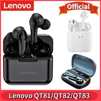 lenovo qt81 tws wireless headphone lenovo qt82 bluetooth earphones lenovo qt83 headsets stereo bass waterproof 1200mah earbuds