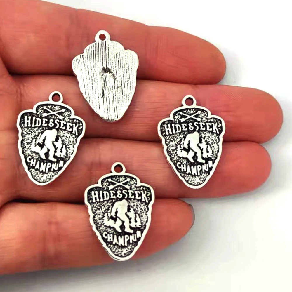 50 шт. верьте Бигфут античный кулон гора бегущий в горе подвеска hid &amp seek для сделай