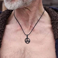 triskelion triple spiral pendant triskele necklace stainless steel bbc renaissance unisex jewelry