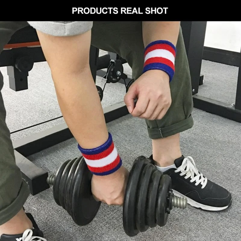 

Unisex Sports Bracelet Sweatband Wrist Protector Breathable Outdoors Running Badminton Basketball Sweat Band Sweat Sports Safety