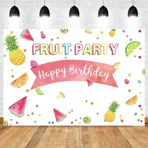 Yeele Fruit Party Watermelon Pineapple Baby Birthday Photography Backdrops Vinyl Photographic Background Photo Studio Photocall