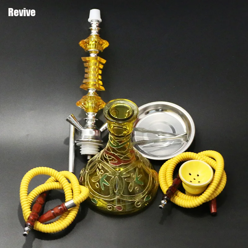 Revive 4 варианта цвета наргиле кальян полный набор chicha 2 шланги стекло наргиле керамическая чаша 51 см Кальян курительная Водопровод
