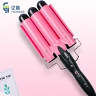 Утюжок для завивки волос Yichang, Плойка для завивки волос, тройная Плойка для гофре