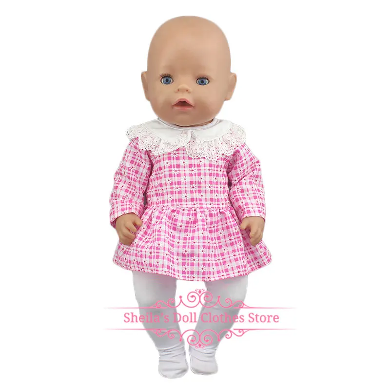Новый костюм из юбки с леггинсами одежда для 17 43 см ухода за ребенком мам кукла