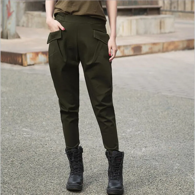 

Шаровары Новые женские винтажные Брюки повседневные длинные брюки военные тактические брюки размер M-XXXL