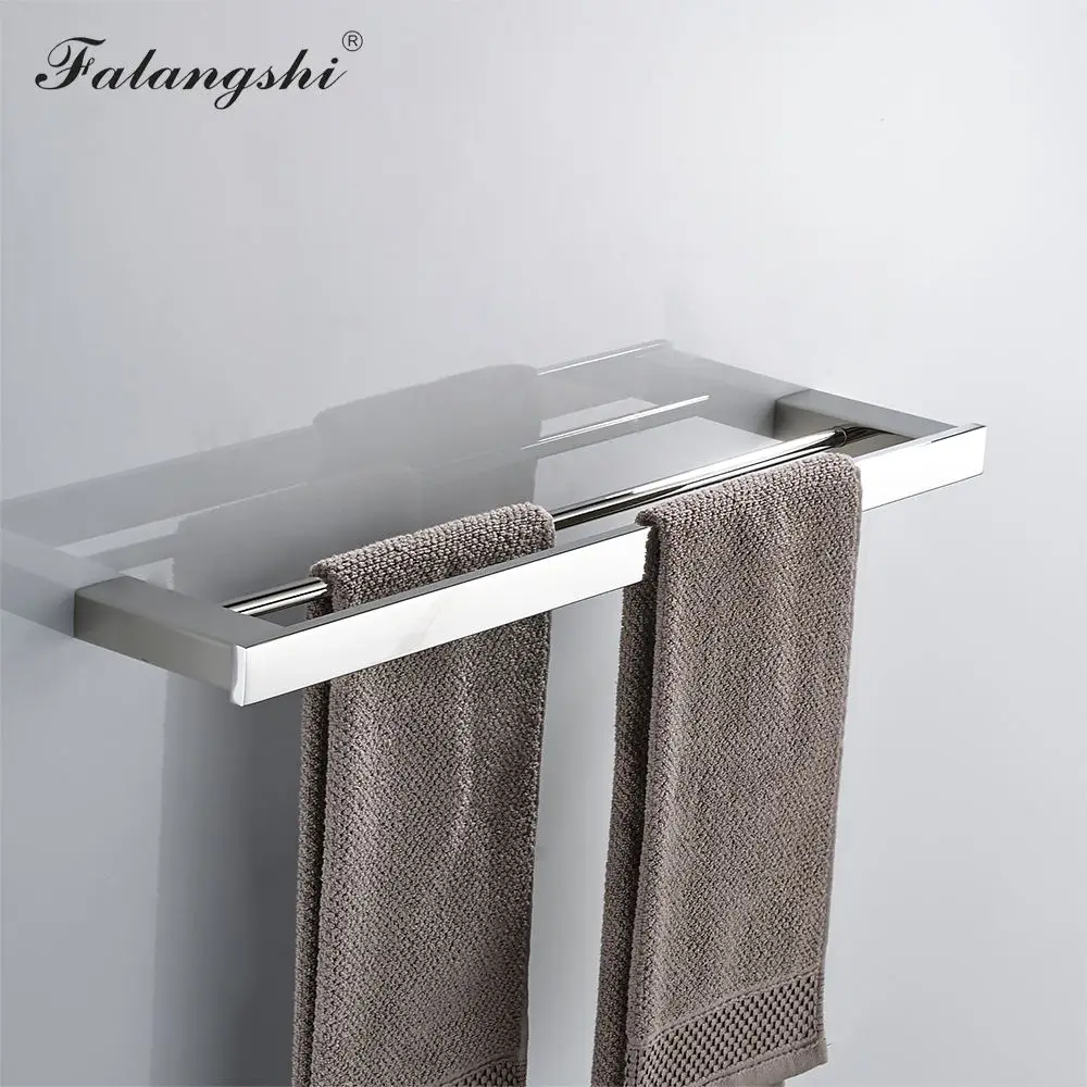 Falangshi набор аксессуаров для ванной комнаты полированная Полка полотенец из