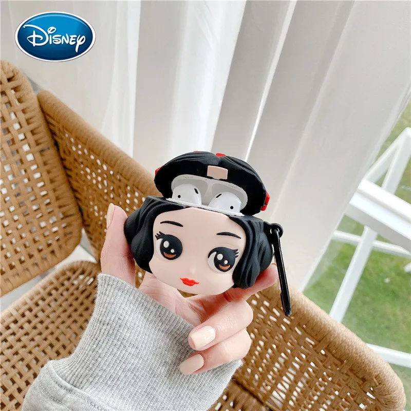 

Cartoon 3D Snow White Apple AirPods Pro Wireless Earphone Protective Case 1/2/3 Generation Earphone Case Gift