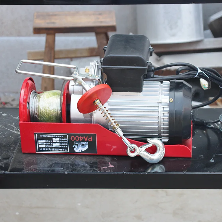 Электрический подъемник бытовой маленький 220 В с проводным тросом | Инструменты