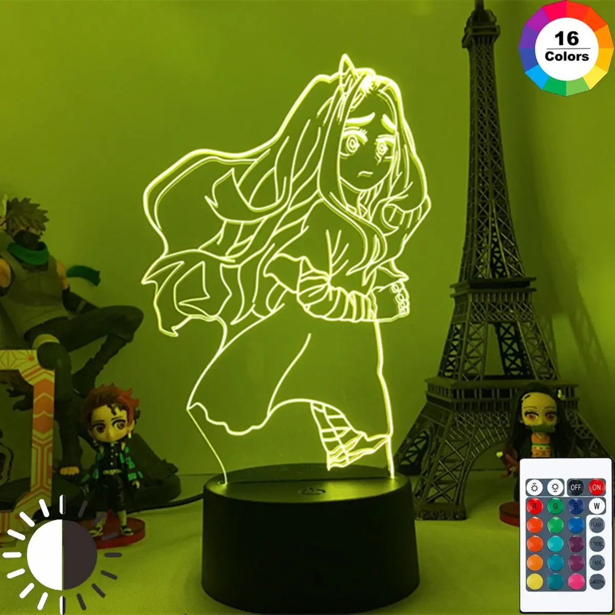 

3D Night Light Anime My Hero Academia Eri Led Night Light Lamp for Bedroom Decoration Birthday Gift Model figurine illustration
