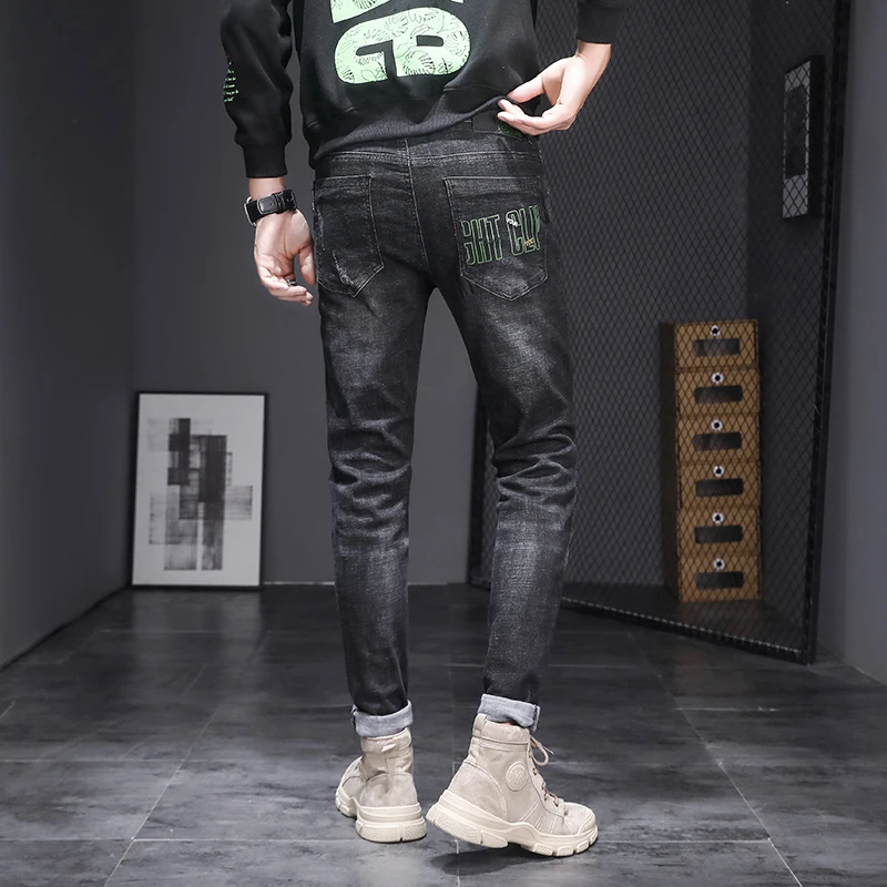 

Boy Baggy Jeans For Men Wide Leg Oversize Men's Pants Baggy Jean Cargo Denim Overalls Trousers Boys