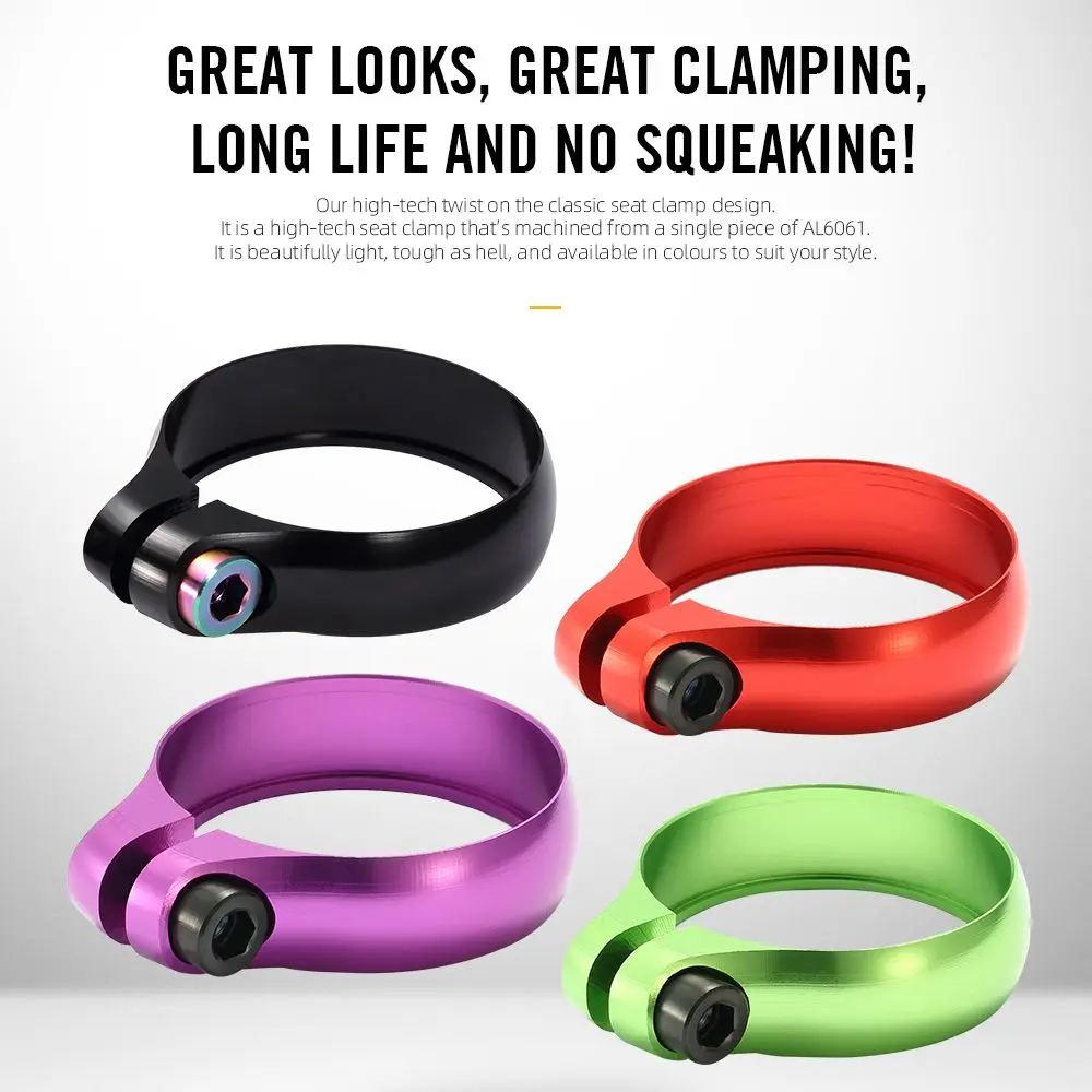 

Super Light Titanium Bicycle Seat Post Clamp CNC Alloy Saddle Seat Post Clamp for 27.2/30.8/31.6mm Bike Seatpost