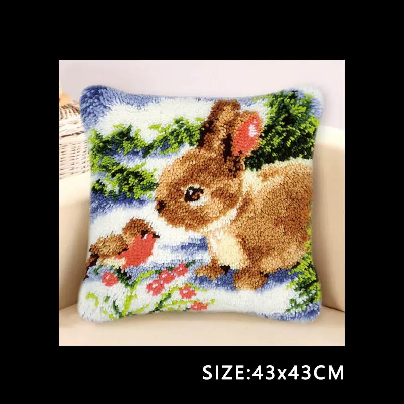 Light Yellow Borduurpakket Kussen вышивка посылка Подушка Klink Haak Kleed Bloemen защелка крюк наборы Diy Smyrna Knooppakket Сделай Сам AA - Цвет: Light Yellow
