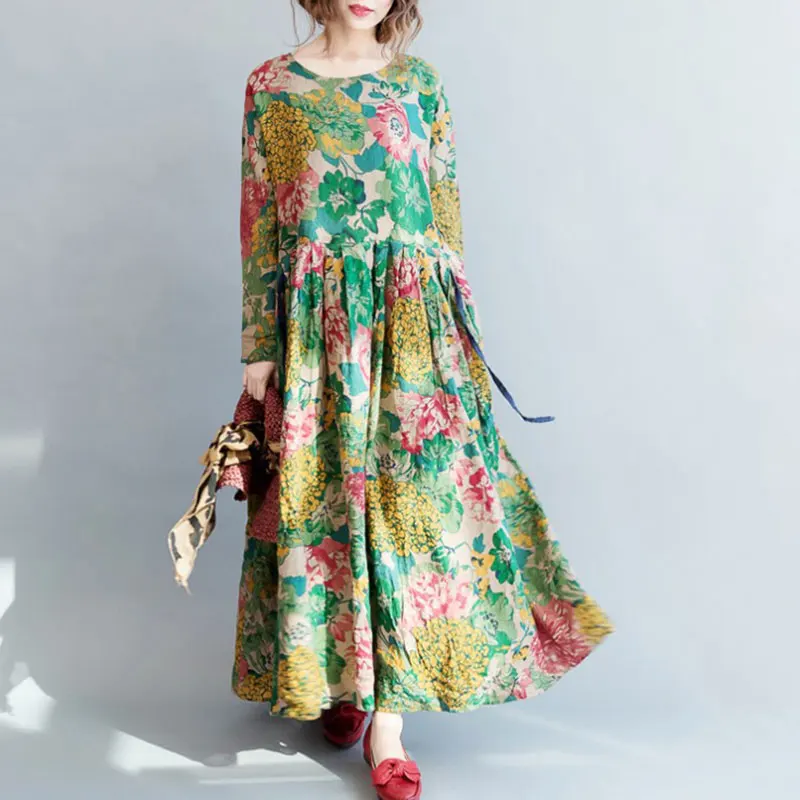 

Fashion Summer Loose Dress Women Vintage Beach Dresses For New Soft Stylilsh Embroidery Large Size
