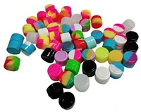 500pcslot wholesale 2mlreusable round non stick silicone jar container for e cig wax bho oil butane vaporizer silicon jars