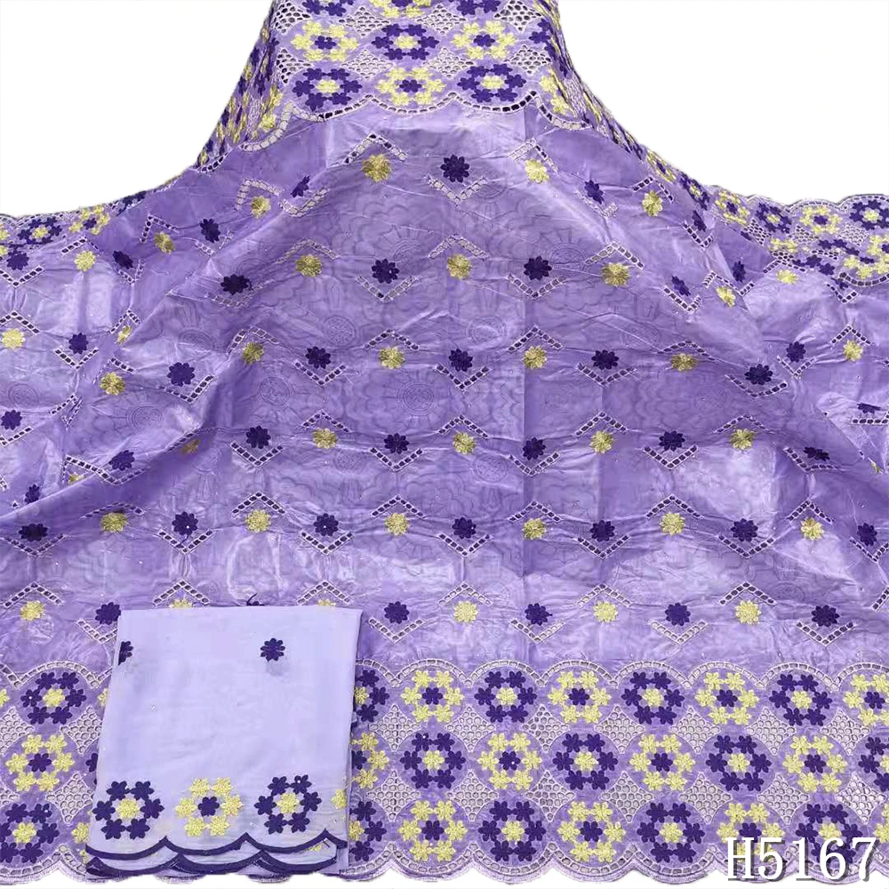 

5+2 Yards Guinea Senegal Bazin Riche 2021 New Embroidery African Lace Fabric Nigerian Women Wedding Dress Sewing HJ5167