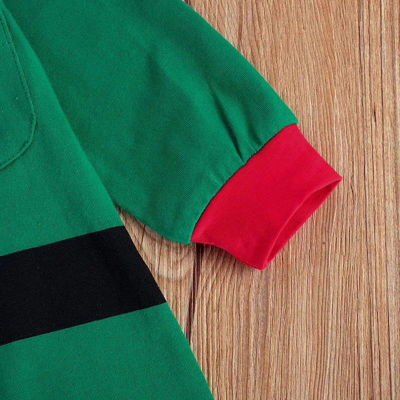 Одежда для малышей девочек и мальчиков эльф новогодний Рождественский костюм