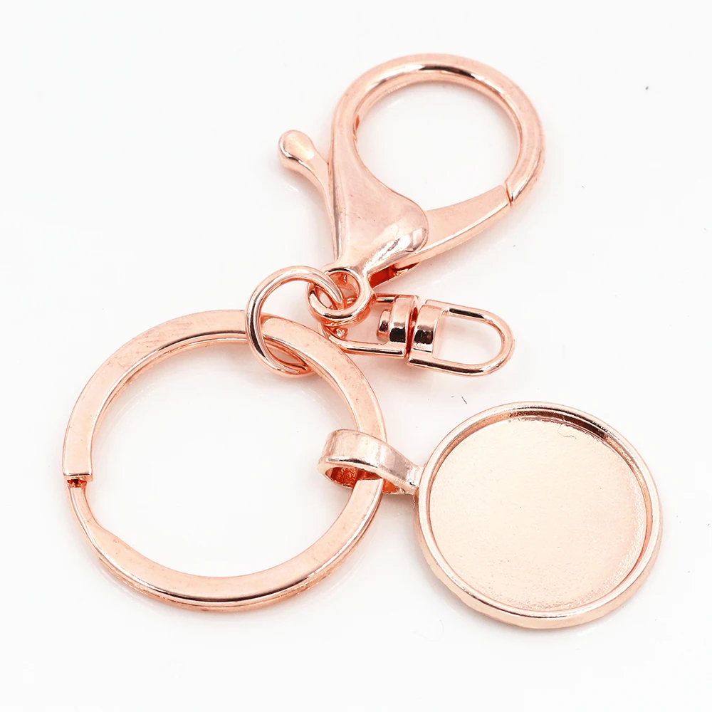 20 мм Внутренний размер розового золота цвет Камея установочная база Ручная