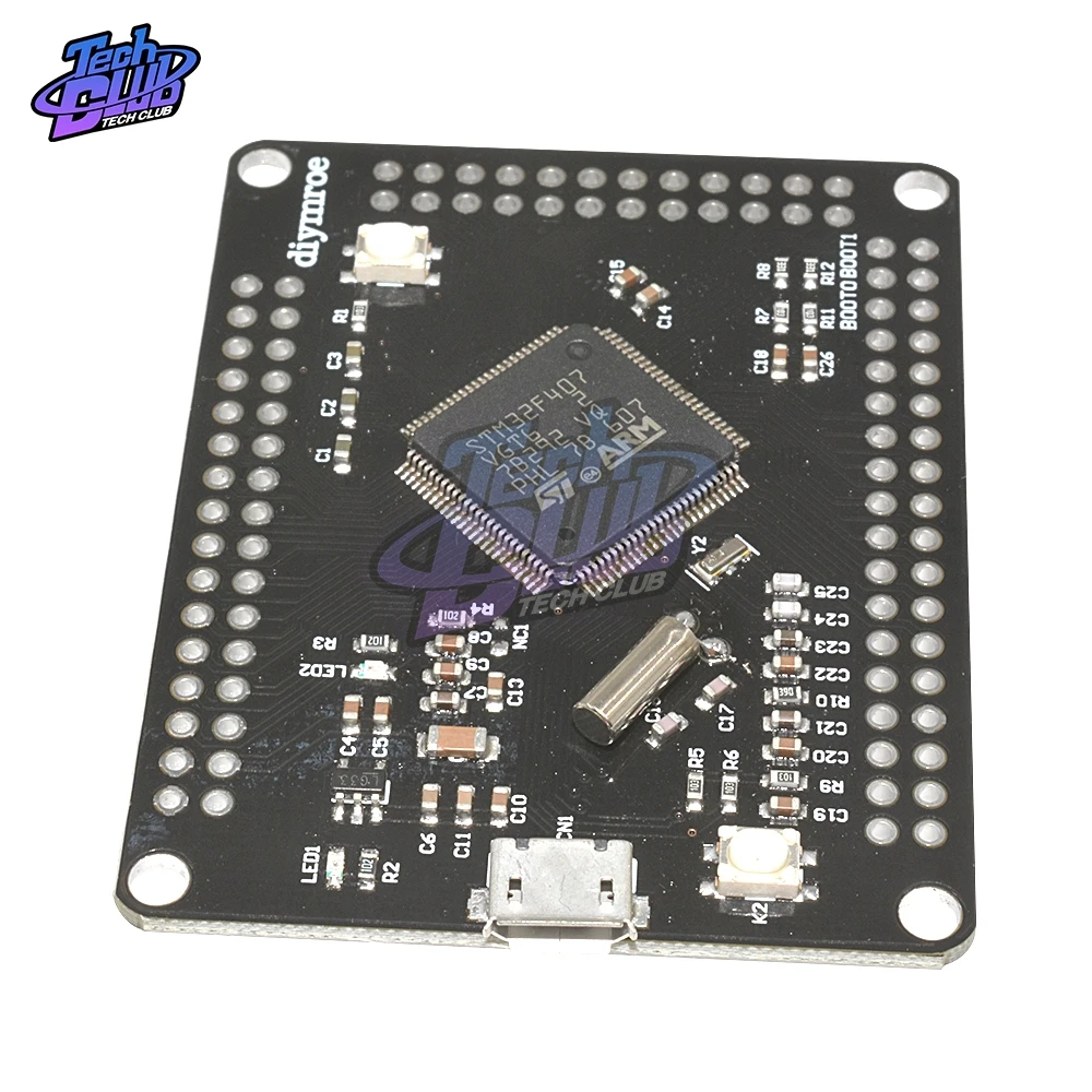 STM32F407VGT6 Обнаружение ARM Cortex-M4 32 бит MCU ядро процессор с FPU ядром развития коммутационная плата Micro USB diy Электронный комплект