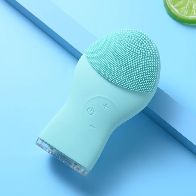 Professional Ultrasonic Vibration Electric mini usb Facial Cleansing Face Washing Silicone Brush Skin Pore Cleaner Massage | Красота и
