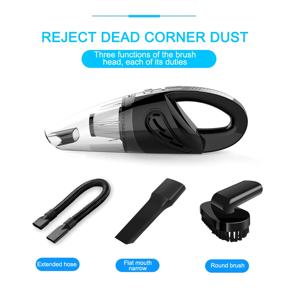TIOODRE 120w Multi-filter Dry Wet Wireless Vacuum Cleaner Led Light Car Portable Handheld Cordless High Power | Автомобили и